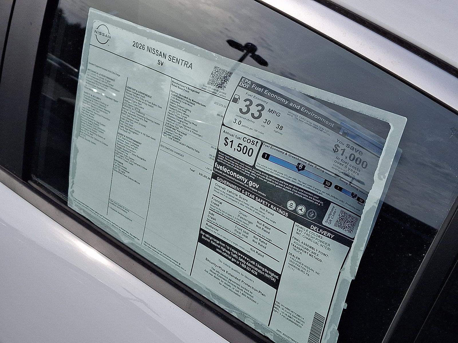 2026 Nissan Sentra SV