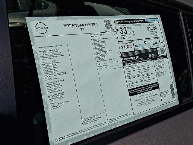 2027 Nissan Sentra SV