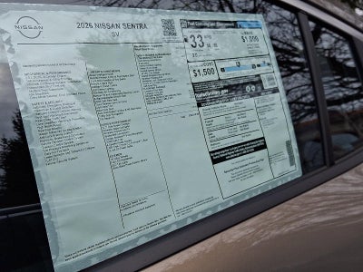 2026 Nissan Sentra SV