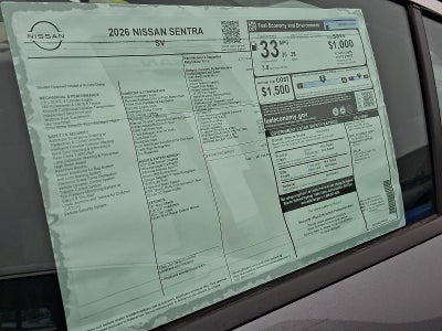 2026 Nissan Sentra SV