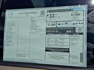2027 Nissan Sentra SV