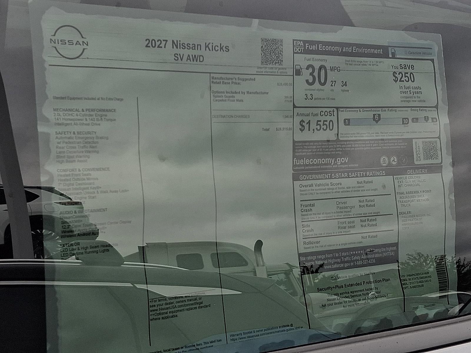 2027 Nissan Kicks SV