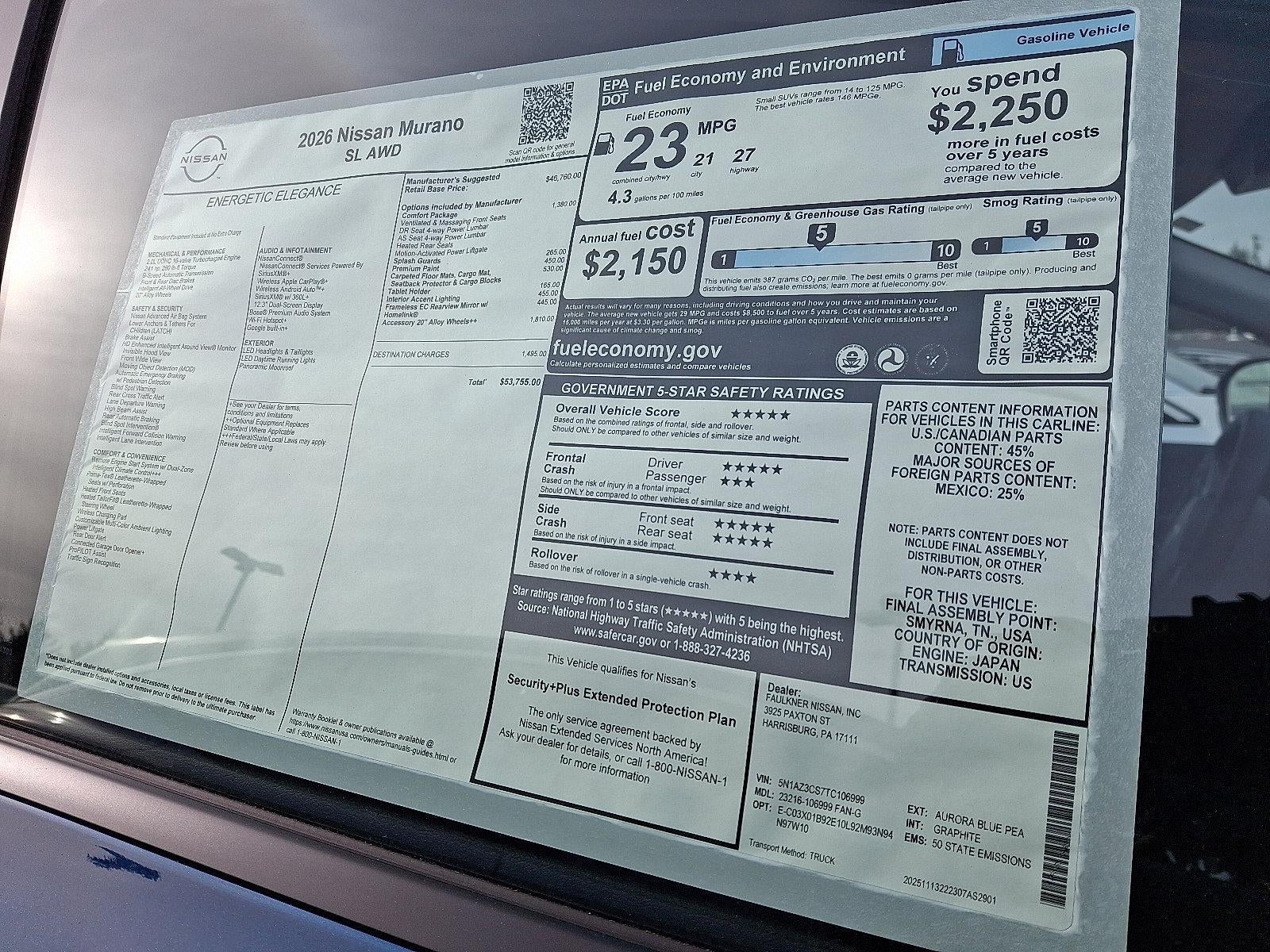 2026 Nissan Murano SL