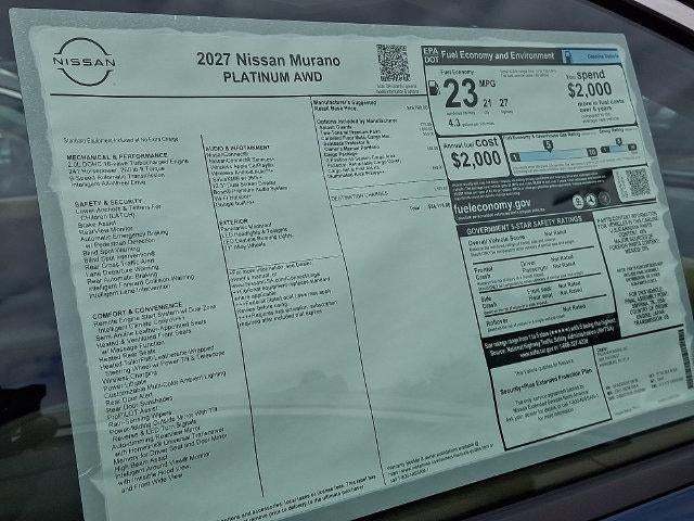 2027 Nissan Murano Platinum