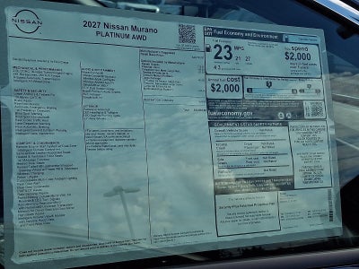 2027 Nissan Murano Platinum