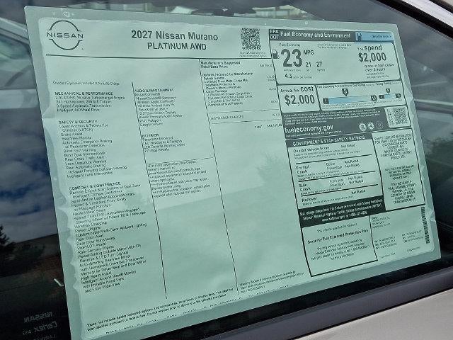 2027 Nissan Murano Platinum