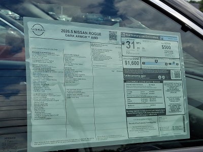 2026 Nissan Rogue Dark Armor™