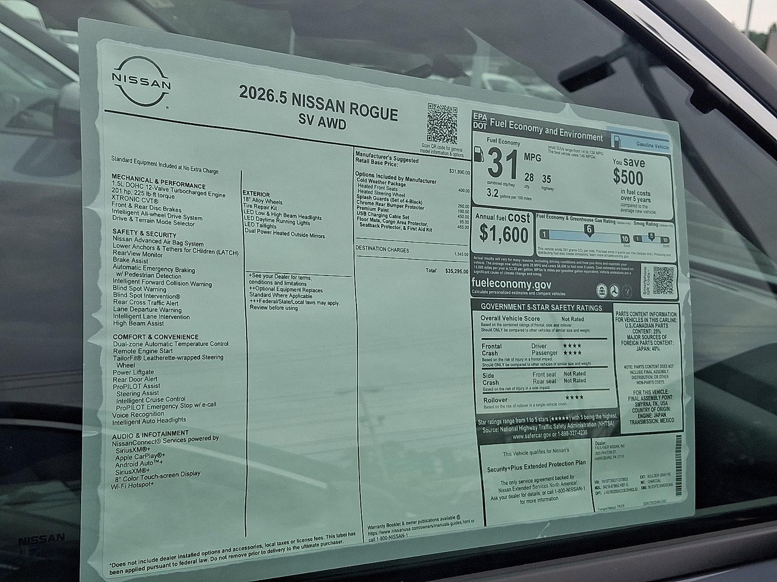 2026 Nissan Rogue SV