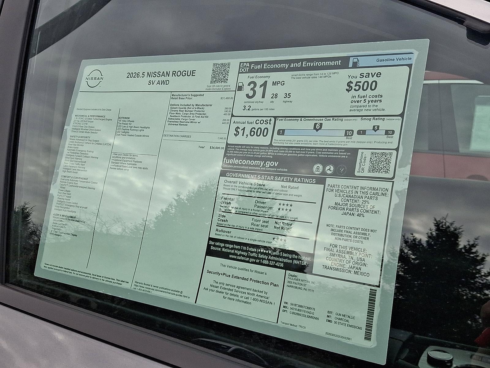 2026 Nissan Rogue 2026.5 AWD SV
