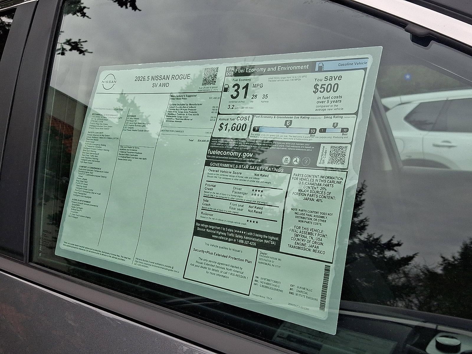 2026 Nissan Rogue SV