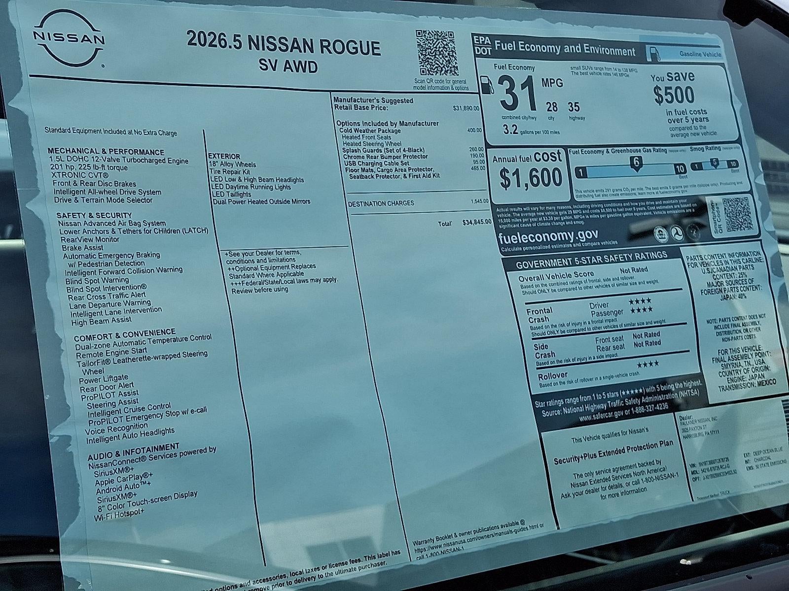 2026 Nissan Rogue SV
