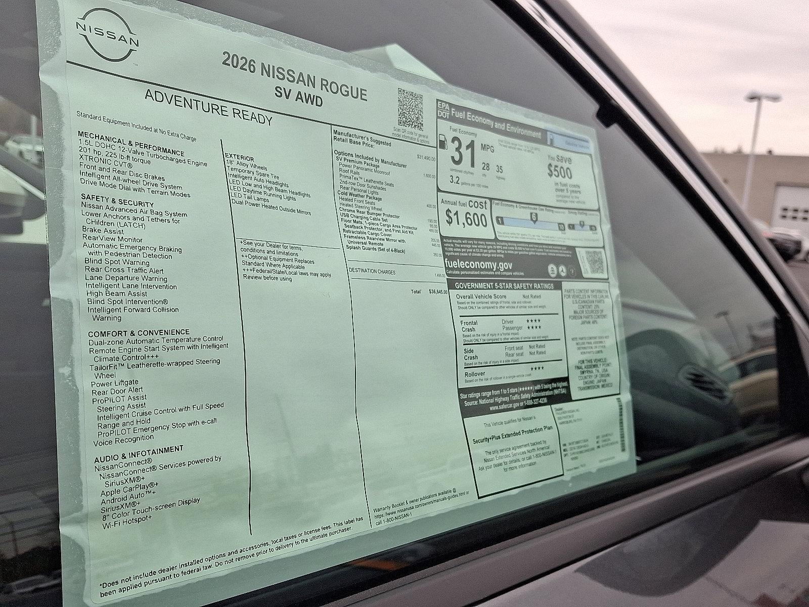 2026 Nissan Rogue SV