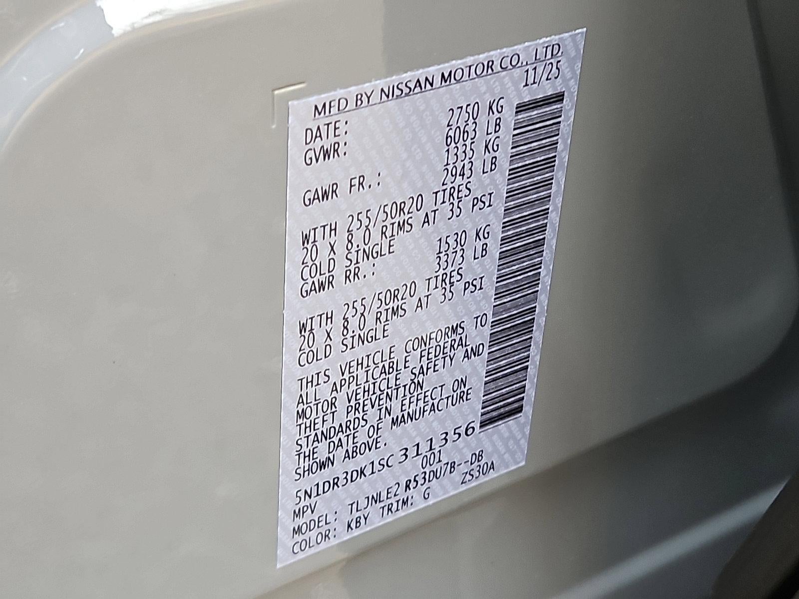 2025 Nissan Pathfinder Platinum