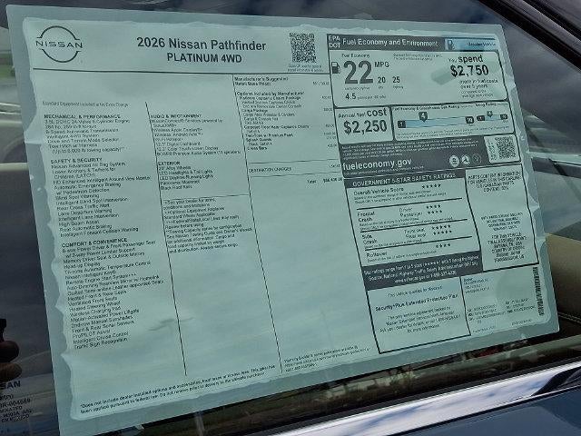 2026 Nissan Pathfinder Platinum