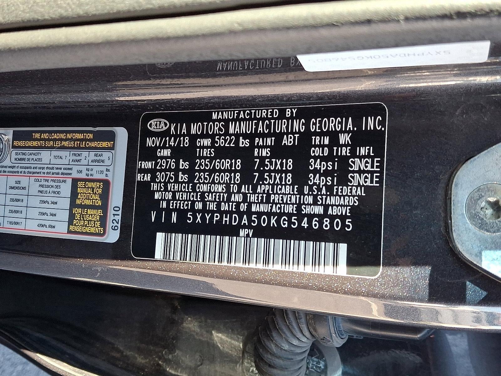 2019 Kia Sorento EX V6 AWD