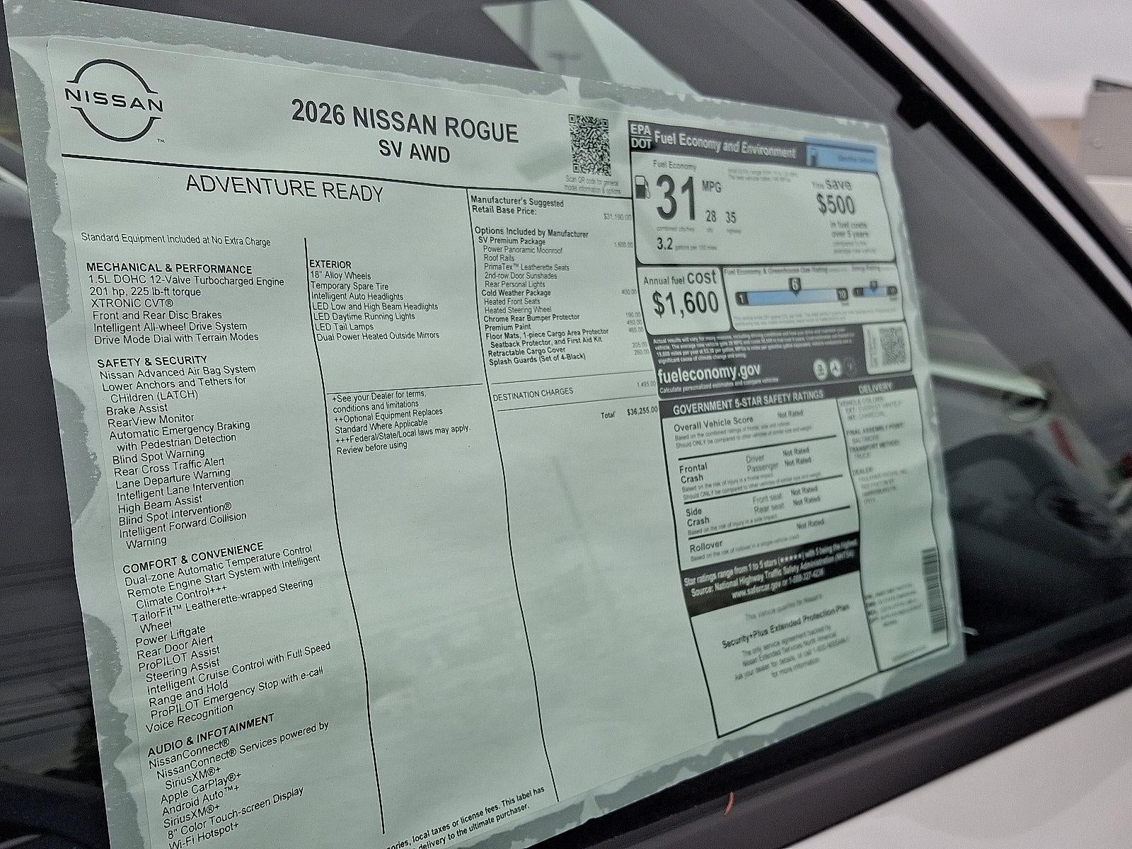 2026 Nissan Rogue SV
