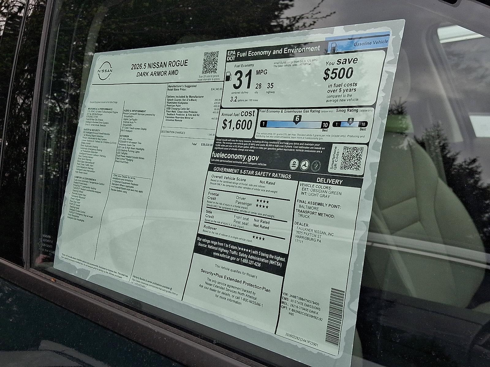 2026 Nissan Rogue Dark Armor™