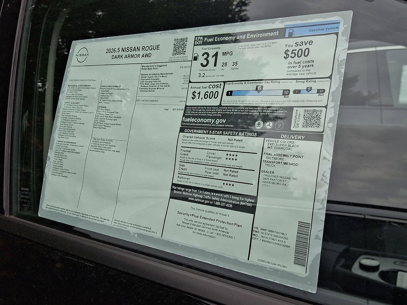 2026 Nissan Rogue Dark Armor™