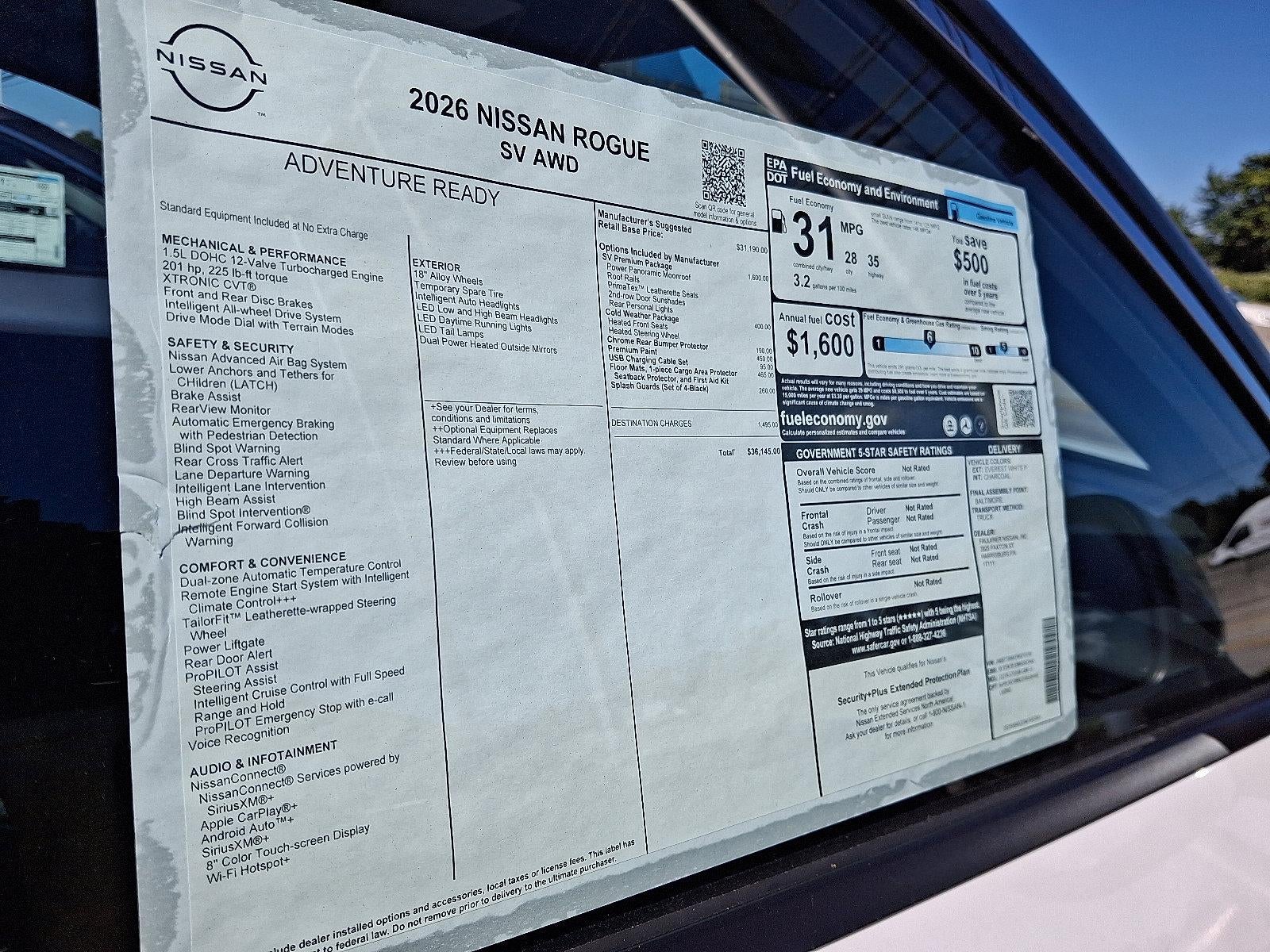 2026 Nissan Rogue SV