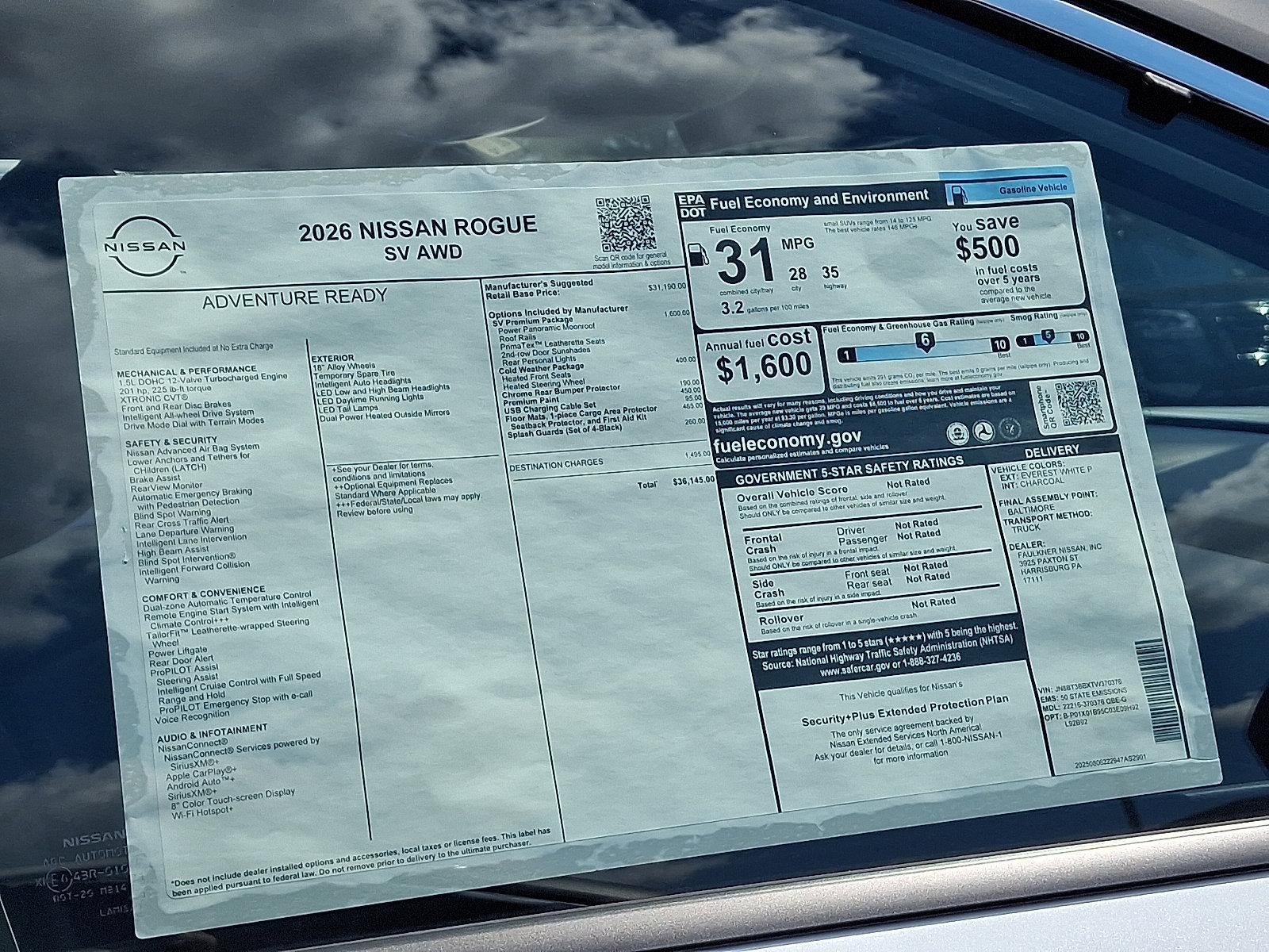 2026 Nissan Rogue SV