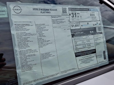 2026 Nissan Rogue Platinum