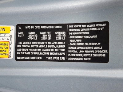 2018 Buick Cascada 2dr Conv Premium