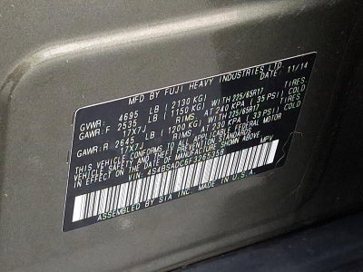 2015 Subaru Outback 2.5i Premium