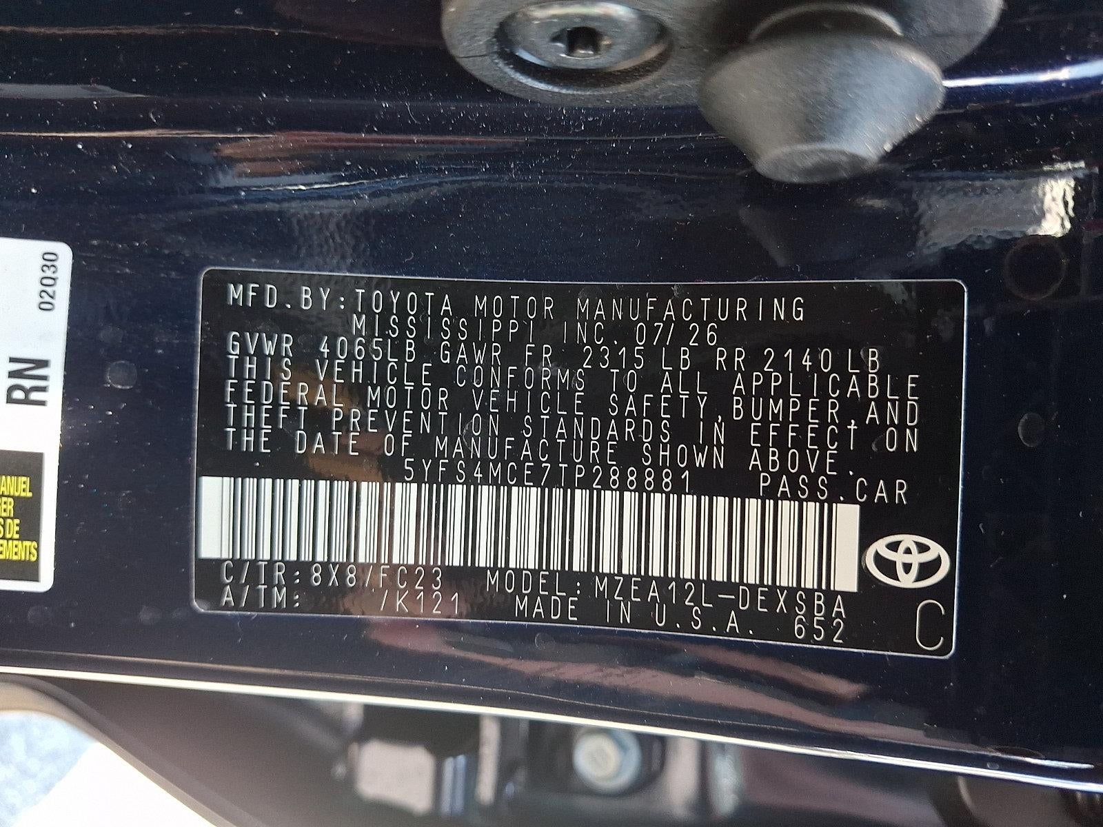 2026 Toyota Corolla SE