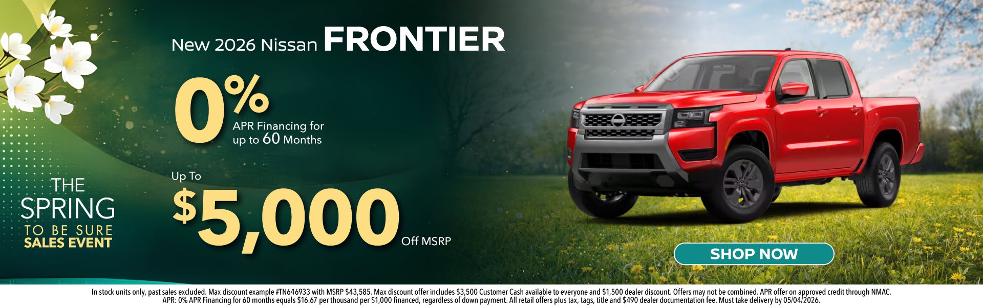 New 2026 Nissan Frontier