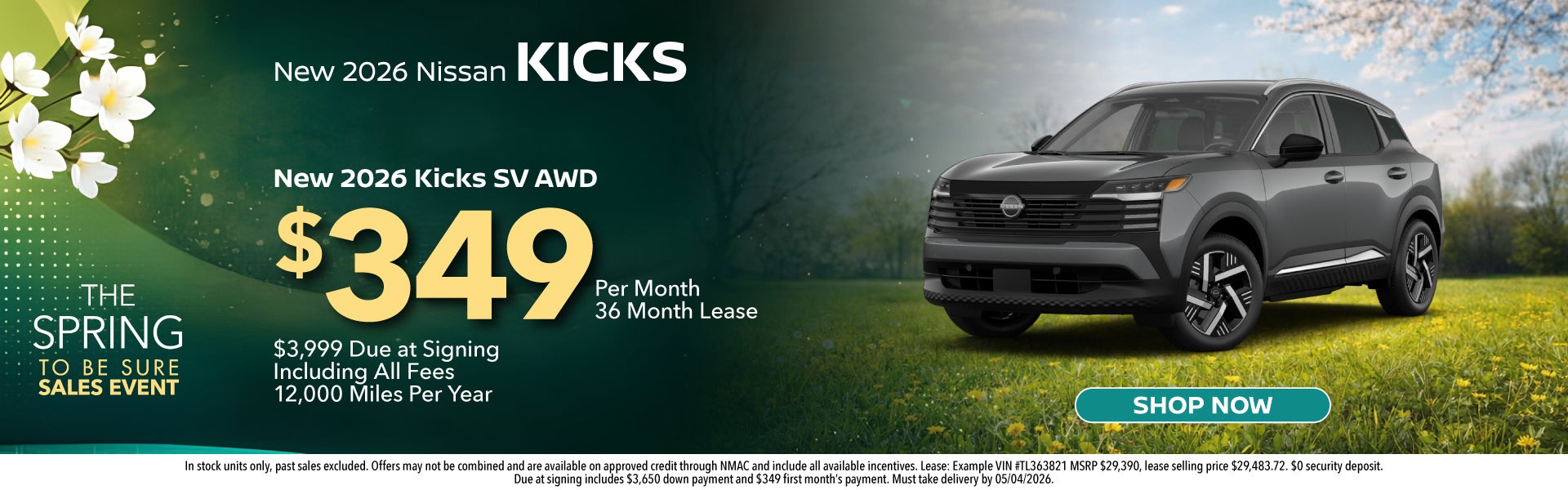 New 2026 Nissan Kicks SV AWD