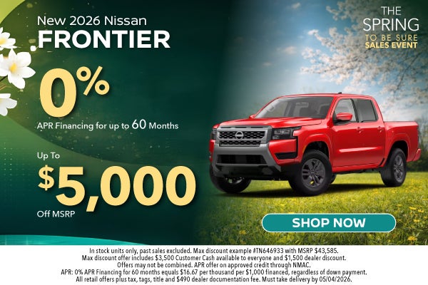 New 2026 Nissan Frontier