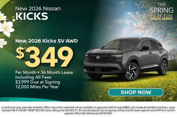 New 2026 Nissan Kicks SV AWD