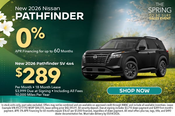 New 2026 Nissan Pathfinder 