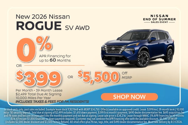 New 2026 Nissan Rogue SV