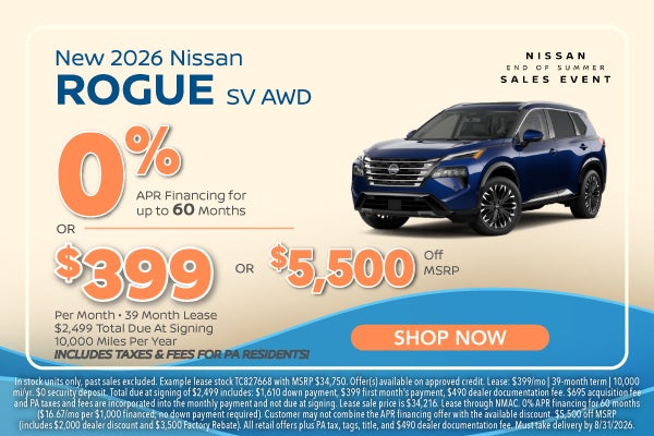 New 2026 Nissan Rogue SV