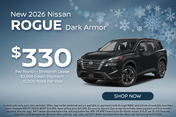 New 2026 Nissan Rogue Dark Armor