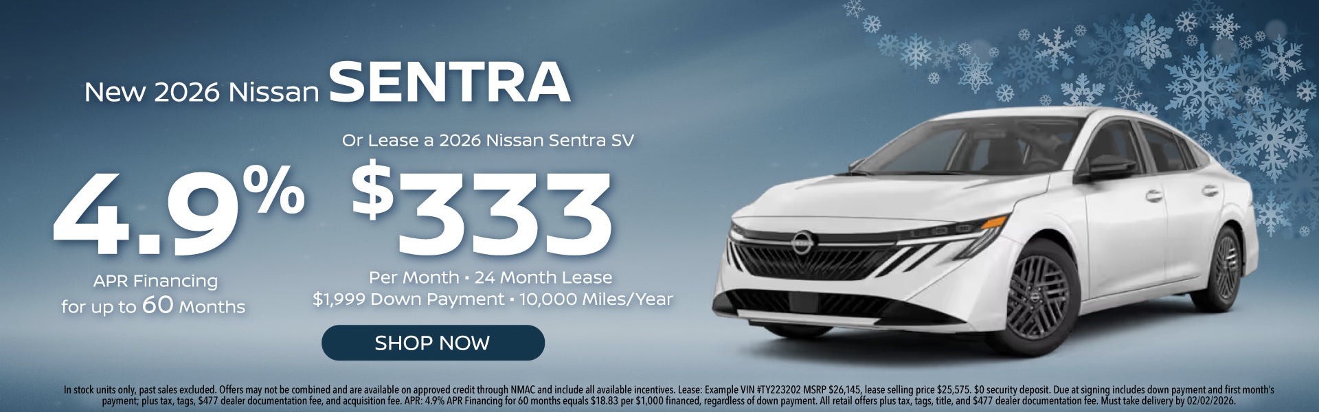 New 2026 Nissan Sentra