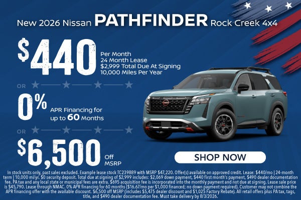 New 2026 Nissan Pathfinder SL 4x4