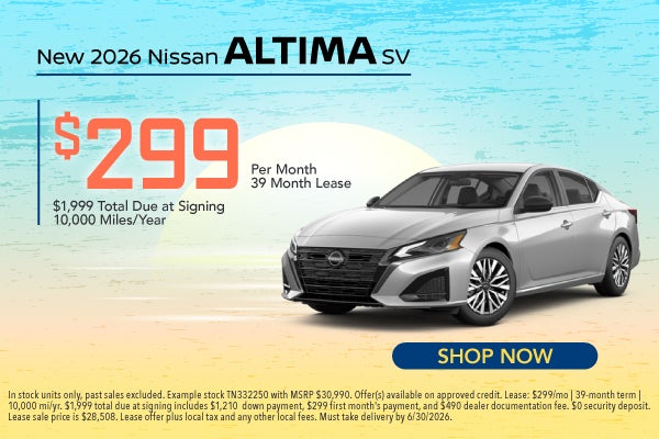 New 2026 Nissan Altima SV AWD