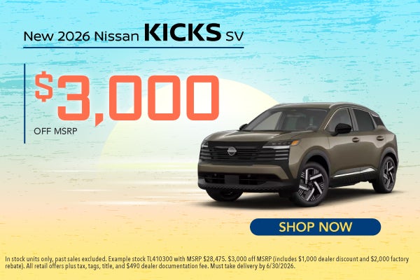 New 2026 Nissan Kicks SV
