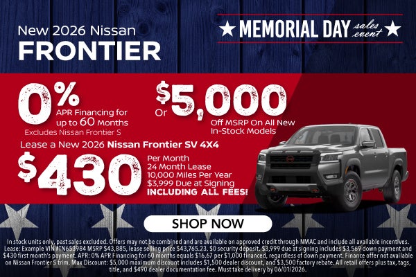 New 2026 Nissan Frontier