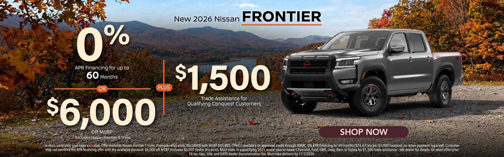 New 2026 Nissan Frontier
