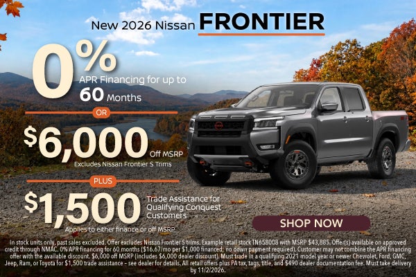 New 2026 Nissan Frontier