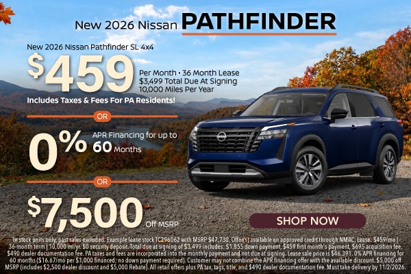 New 2026 Nissan Pathfinder SL 4x4