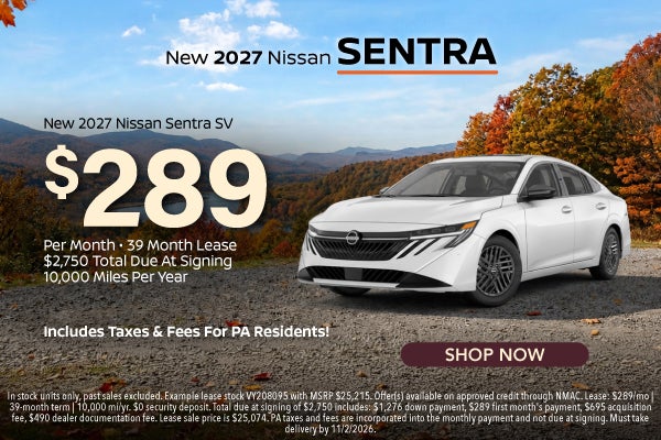 New 2027 Nissan Sentra SV
