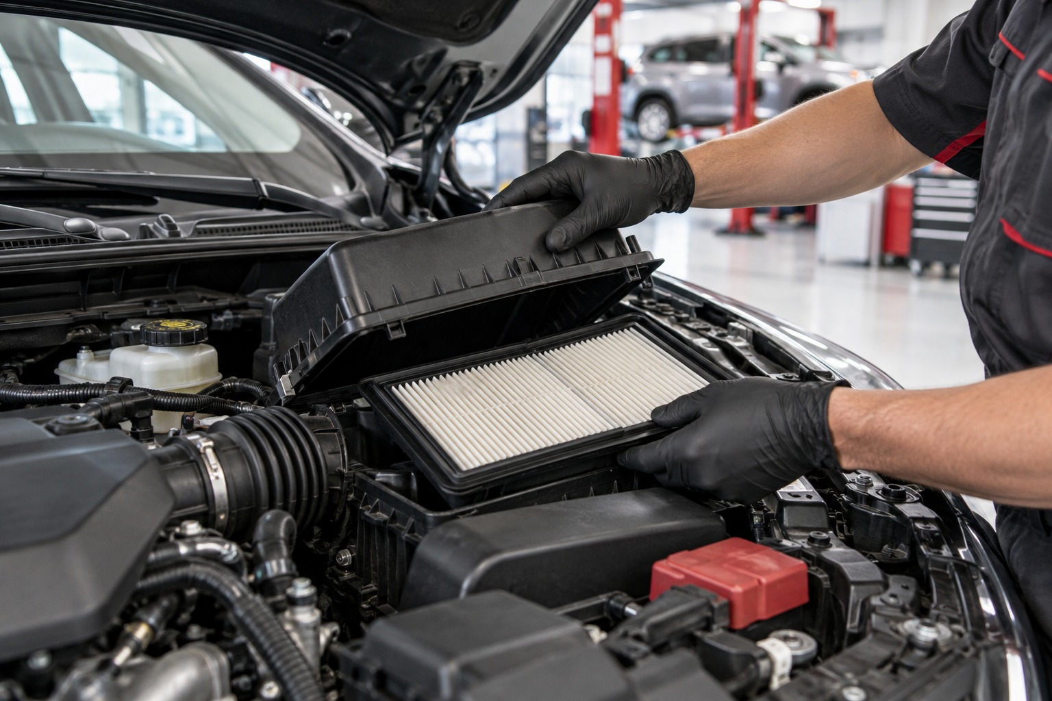 Engine air filter replacement