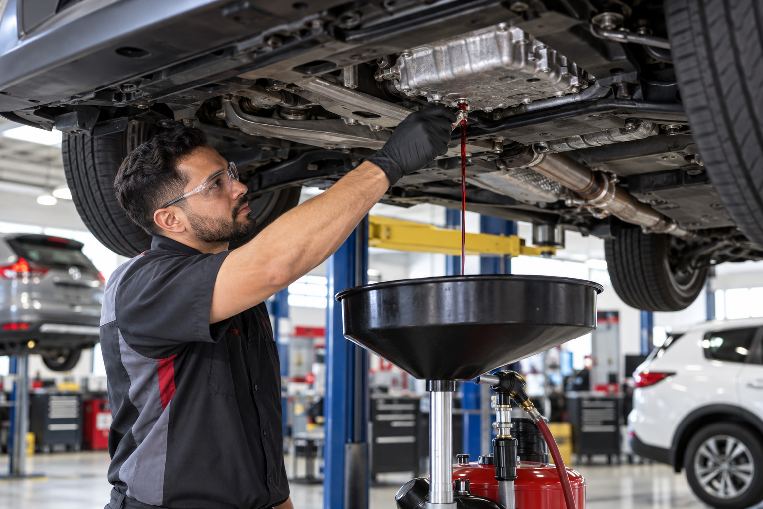Transmission fluid service